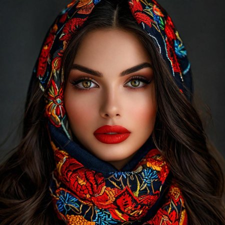 Русские девушки в платках