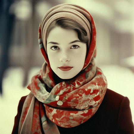 Девушка в платке