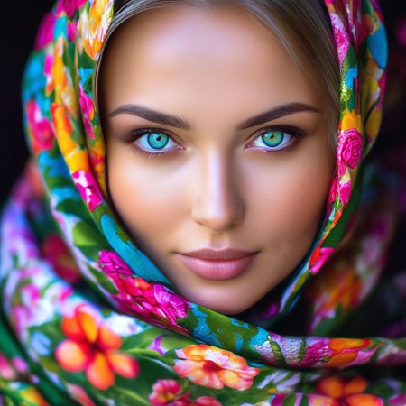 Девушка с красивой