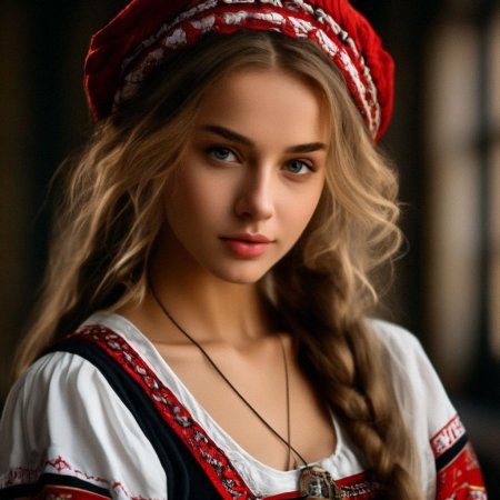 Девушка славянской внешности