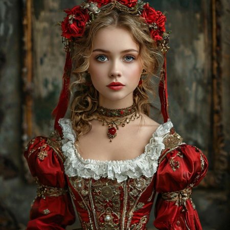 Девушка в платье