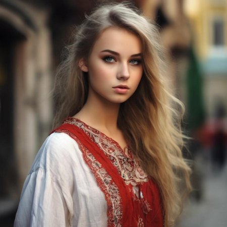 Красивая славянская девушка