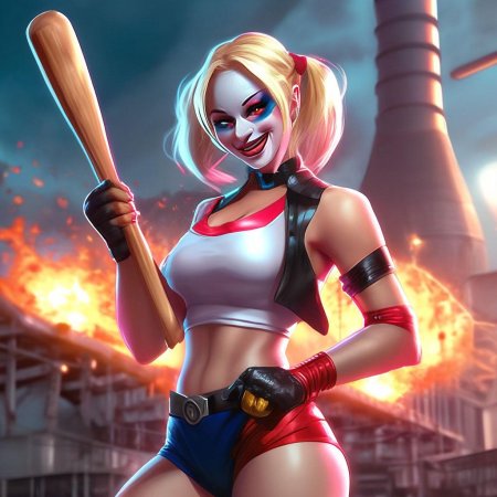 Харли квин с битой