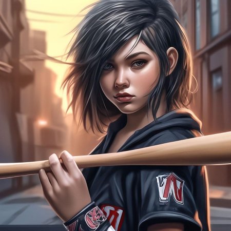 С бейсбольной битой