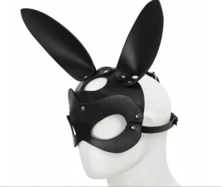 Маска кролика кожаная женская