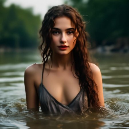 Красивые девушки у реки