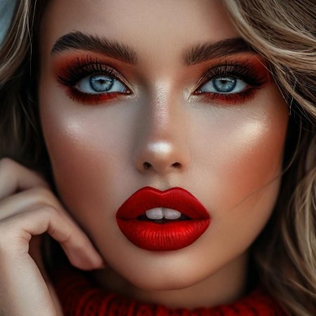 Красные губы