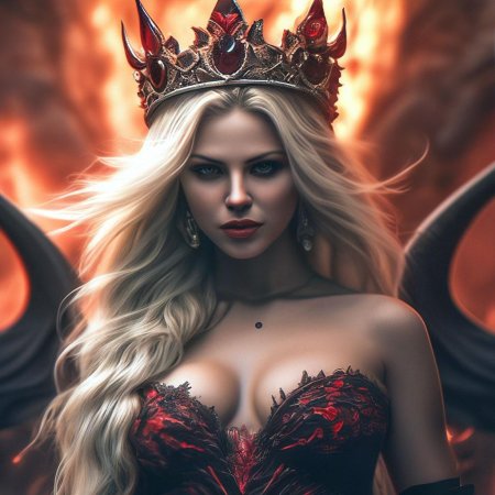 Красивая девушка демон