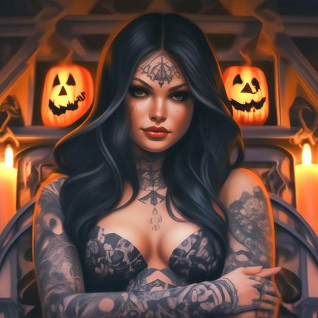 Девушка с татуировками