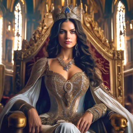 Королева на троне