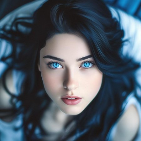 Девушка с синими глазами