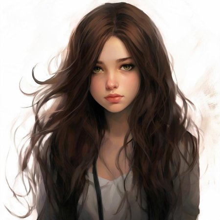 Девушка с каштановыми волосами