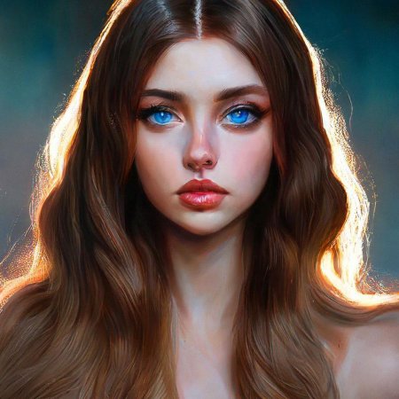 Красивая девушка с голубыми глазами