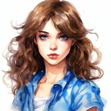 Девушка шатенка