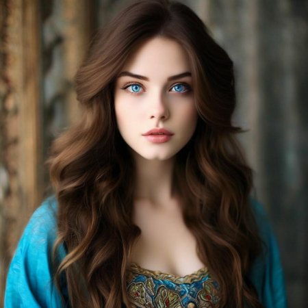 Девушка с синими глазами
