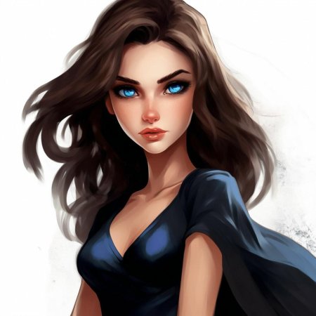 Арт красивая девушка