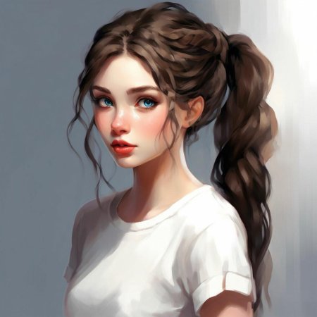 Девушки с каштановыми волосами