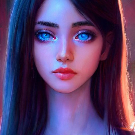 Голубые глаза арт