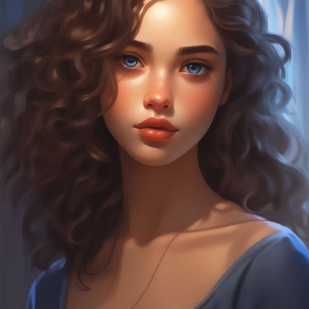 Девушка с волнистыми волосами