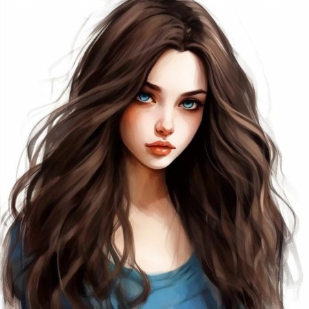 Красивые рисованные девушки