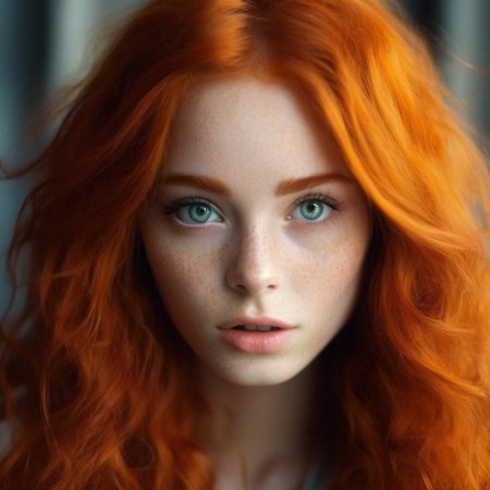 Красивая рыжая девушка