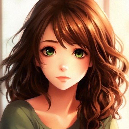 Красивая аниме девушка