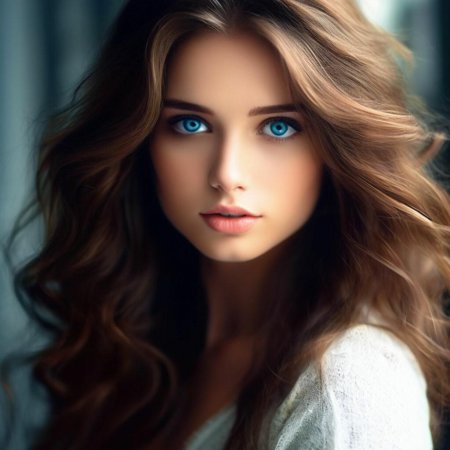 Девушка с голубыми глазами
