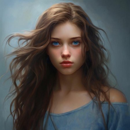 Девочка с синими глазами