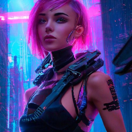 Девушка из киберпанка