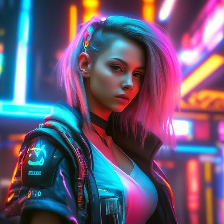 Киберпанк девушка