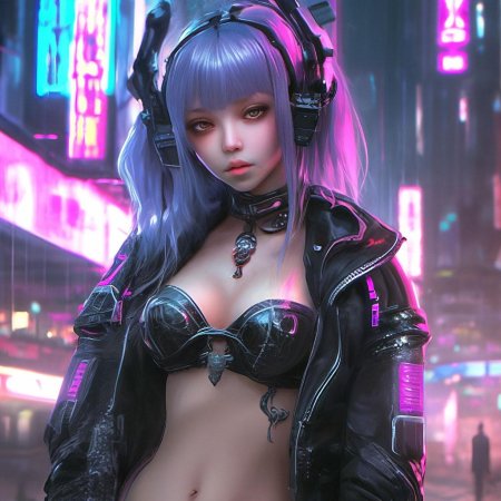 Арты в стиле киберпанк