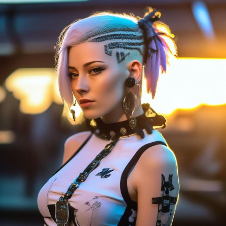 Киберпанк прическа