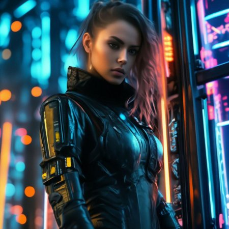 Киберпанк девушка
