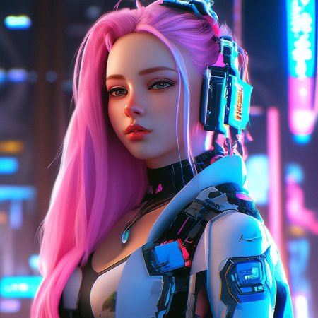Киберпанк девушка
