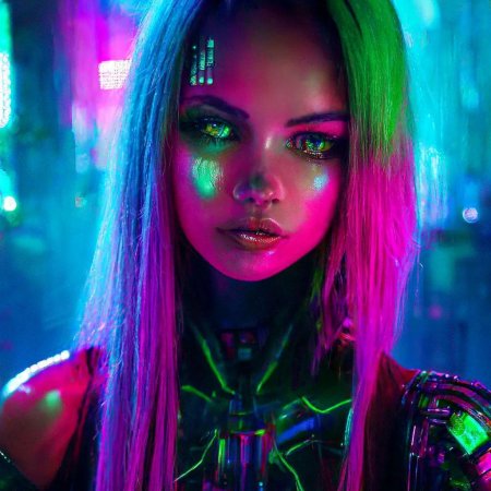 Киберпанк девушка