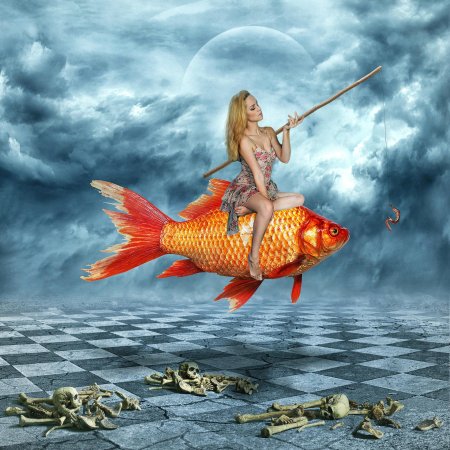 Девушка и Золотая рыбка
