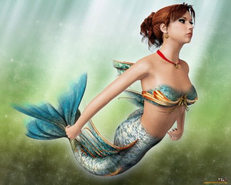 Девушка рыбка