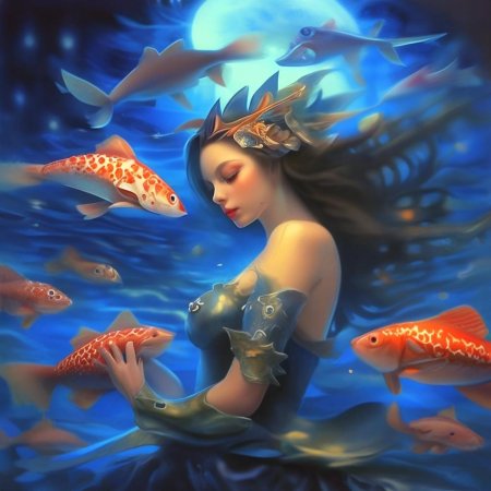 Русалка красивая