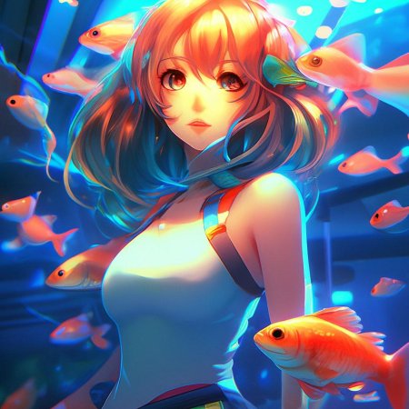 В стиле аниме