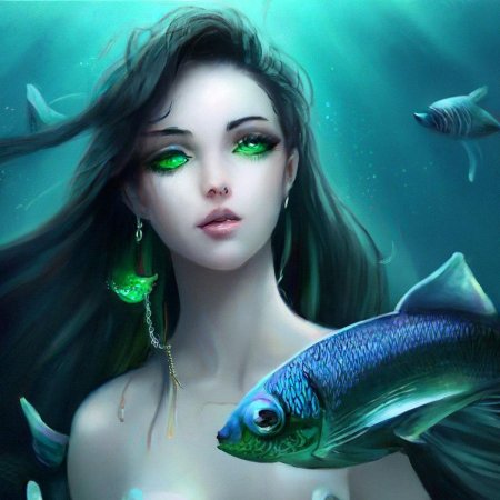 Девушка рыба