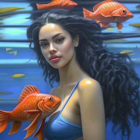Девушка рыба