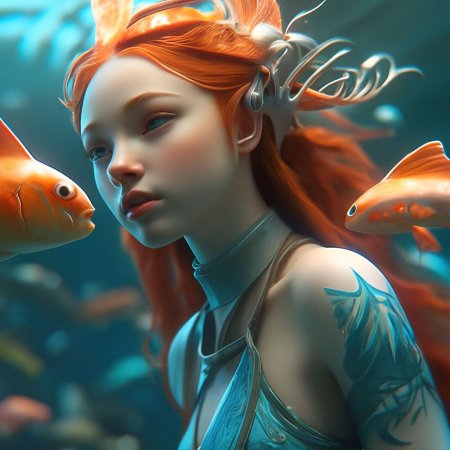 Девушка рыба