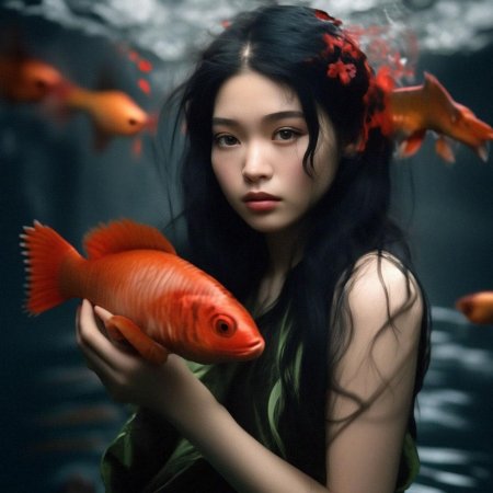 Девушка с рыбьим хвостом