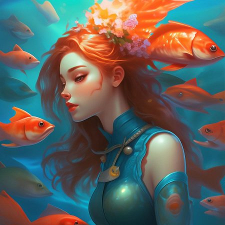 Девушка рыба