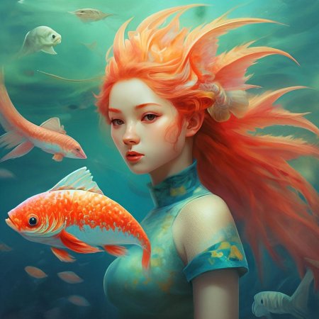 Девушка рыба