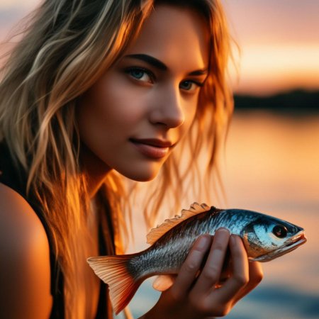 Девушка с рыбой