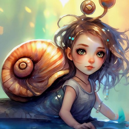 Красивая улитка