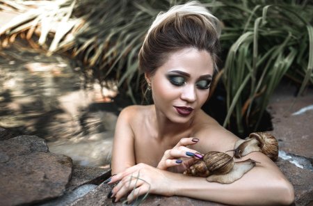 Фотосессия с улитками