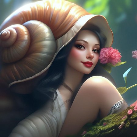 Улитка красивая