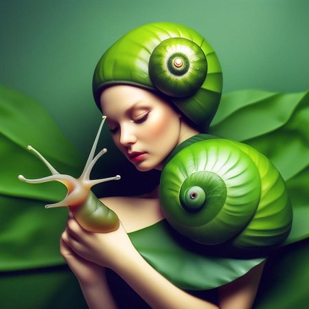 Зеленая улитка